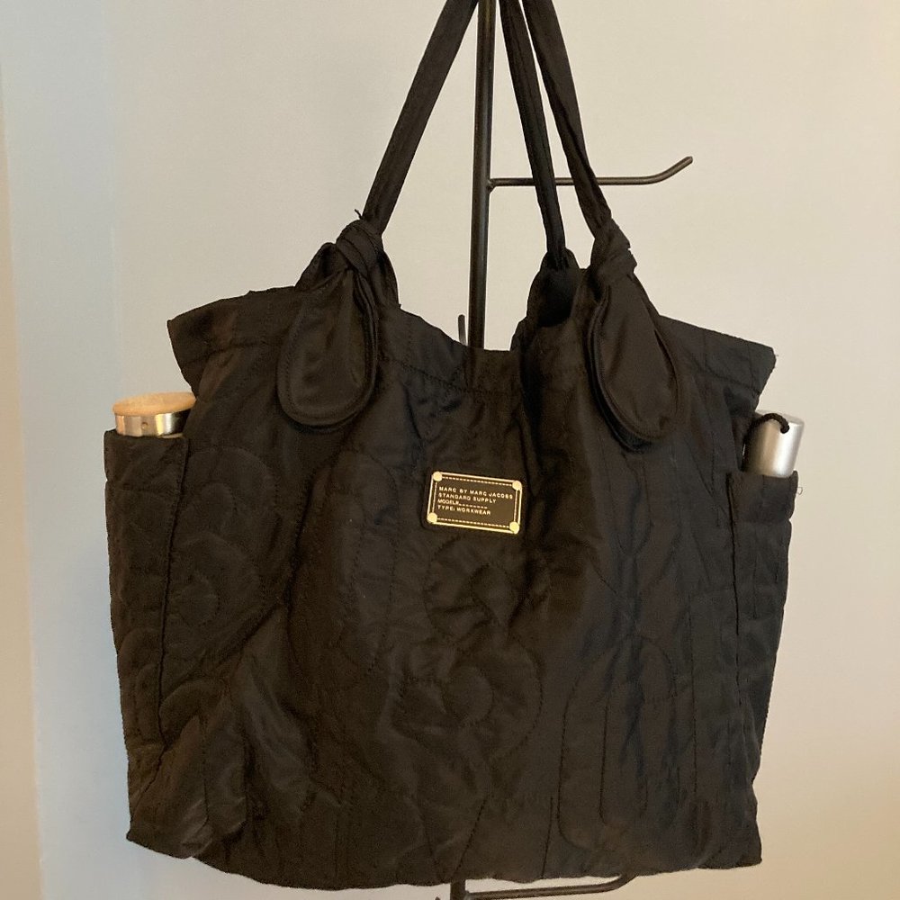 Marc by Marc Jacobs - Black quilted Nylon Tote Bag